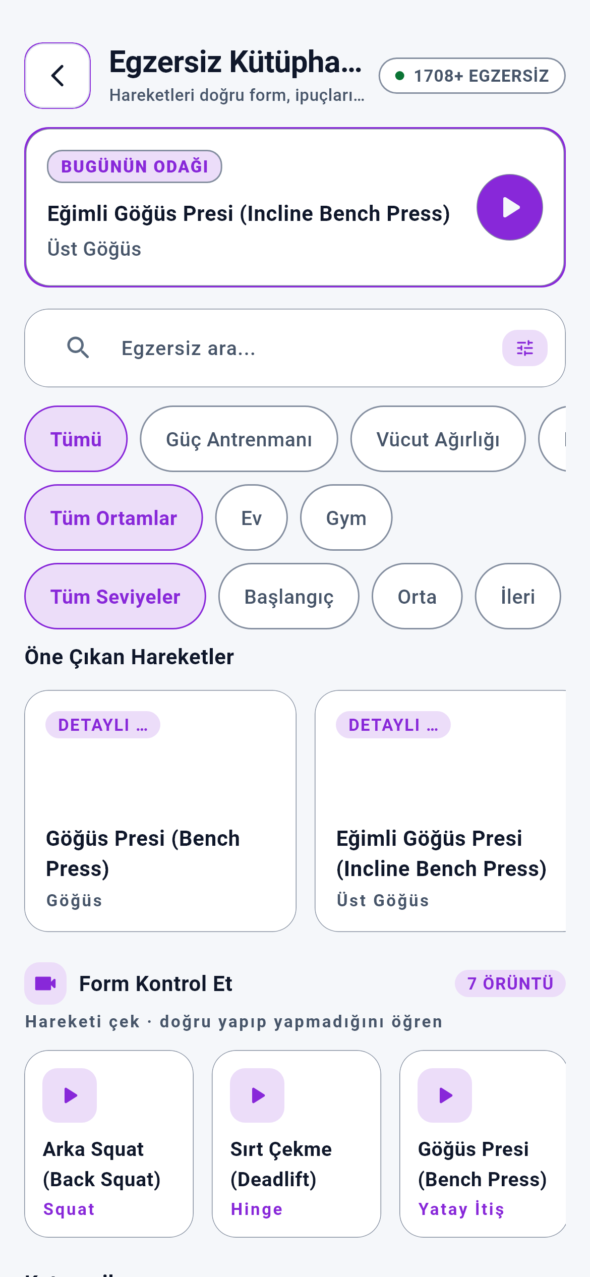 Egzersiz Kütüphanesi